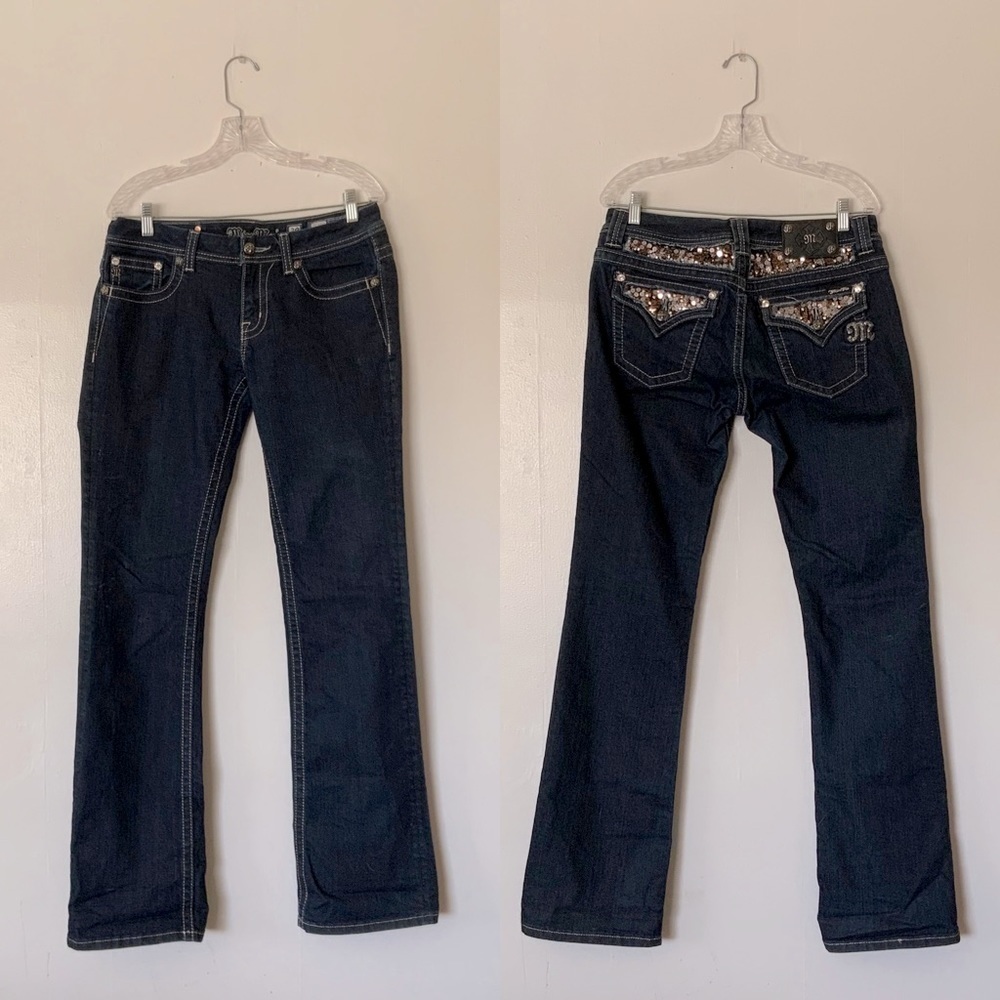 Miss Me Sequin Easy Boot Jeans